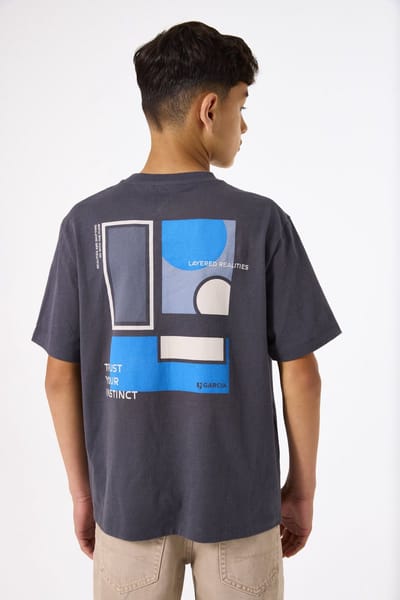 GARCIA Jongens T-shirt Grijs Korte mouw