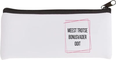 Akyol - meest trotse bonusvader ooit Etui - Papa - trotse bonusvader - vader cadeautjes - vaderdag - verjaardagscadeau - verjaardag - cadeau - geschenk - kado - gift - vader artikelen - 20 bij 9 cm