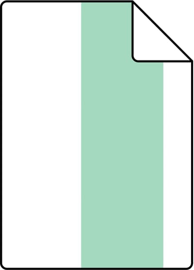 Proefstaal ESTAhome behang streep mintgroen en wit - 26.5 x 21 cm - 130919-S