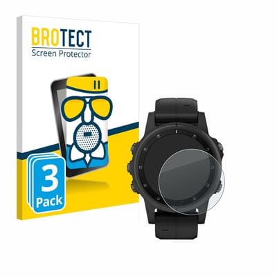 BROTECT - Screenprotector voor Garmin Fenix 5S Plus (42 mm) - Folie Beschermfolie Beschermglas matte 3 Stuks