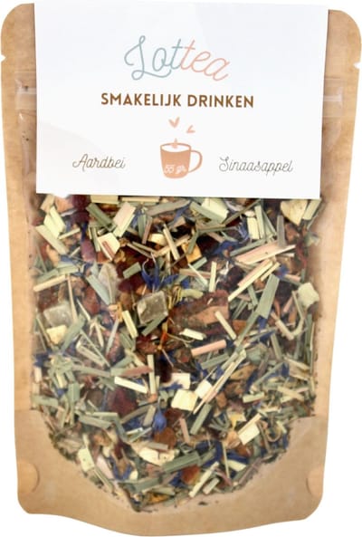 Lottea Smakelijk Drinken thee 55 gram Stazak - verse thee, kruidenthee, thee cadeau, thee geschenk, thee cadeautje, kinderthee