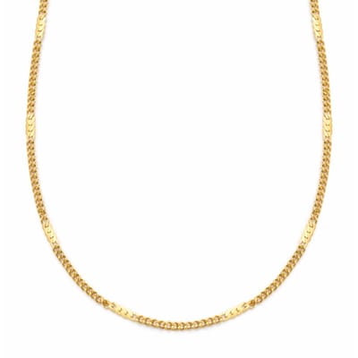 Pax Amare Dames Ketting - Goudkleurig Stainless Steel - Subtiele Schakelketting - 1,4mm - 40cm + 5cm verstelbaar