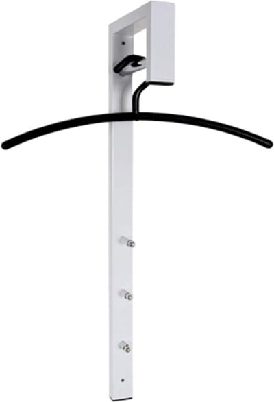 Goodivery ® Moderne Wandkapstok met Chroom en Witte Afwerking voor Stijlvolle Opbergruimte