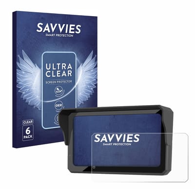 Savvies - Screenprotector voor Carpuride W602BS Pro - Folie Beschermfolie transparant 6 Stuks