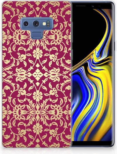 Siliconen Hoesje Samsung Galaxy Note 9 Barok Pink