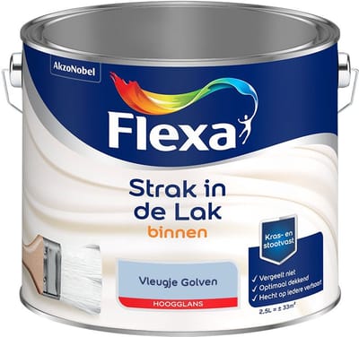 Flexa - Strak In De Lak Binnenlak Hoogglans - Vleugje Golven - Mengverf - 2,5 L
