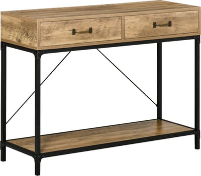 HOMCOM Consoletafel met 2 lades 837-177