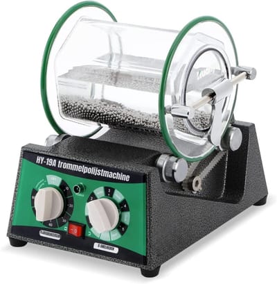 Nexvo® Professionele Electrische Rock Tumbler - Polijsttrommel - Rock Tumbler - Stenen Polijsten - Groen - 33cm x 30cm x 25cm