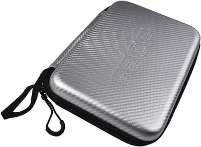 Tafeltennis Bat Cover - Paddle Tas - Sport Accessoire - Waterdicht EVA Materiaal - 29x19.5x5 cm - Zilver