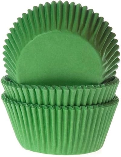 House of Marie Cupcake Vormpjes - Gras Groen - pk/50 - Baking Cups voor Muffins en Cupcakes