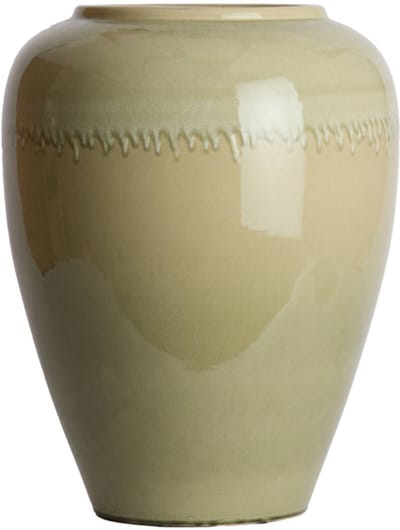 VALERIA keramieken vaas lichtgroen crème Ø50x64 cm vaas - Light & Living