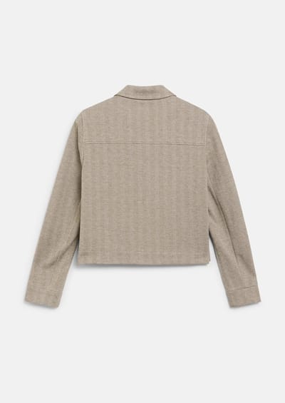 Regular fit overhemdjack met viscose