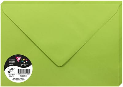 Clairefontaine Pollen - Enveloppe - C5 - 162x229mm - Munt - Groen