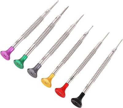 Precisie Schroevendraaiers Set - Micro Schroevendraaiers - Reparaties Uitvoeren - Zes Delige Set - 16 x 14 x 2 cm
