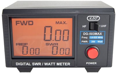 K-PO DG-503MAX Digitale Swr / Power meter 1.6 - 525 Mhz PEP en TDMA