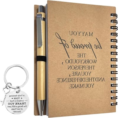 Elegante Notitieboek en Pen Set - Perfect als Afscheidsgeschenk voor Collega's en Leraren (14 * 10cm)