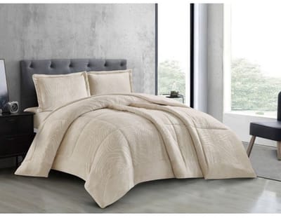 Lavella Nazli Bedsprei Set 3-delig - Beige - 260x240cm - Flanel