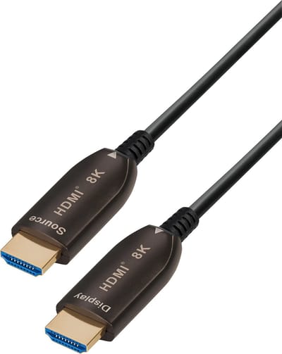 Powteq Premium - 10 meter - Optische HDMI kabel - HDMI 2.1 via glasvezel - 8K 60 hz / 4K 120 Hz - Geen signaalverlies - Diverse lengtes - HDMI AOC - HDR - Extra dun