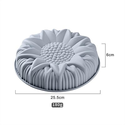 Grote siliconen cakevorm Dessertvormen Grote zonnebloem Styling Gebakvormen blauw