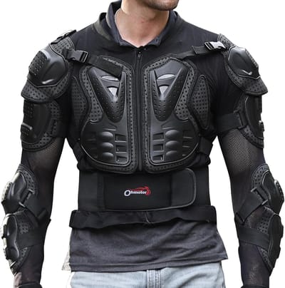 Motorfiets Beschermingsshirt - Full Body Armor - Motocross ATV - Ergonomisch Ontwerp - XL - Zwart