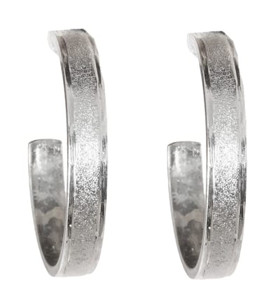 Behave - Oorringen oud-zilverkleur 2 cm - Nikkelvrij - Tijdloze sieraden