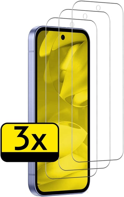 Screenprotector - Geschikt voor Google Pixel 9a - 3 Stuks - Extra Sterk - Beschermglas - Gehard Glas - Tempered Glass - Screen Protector