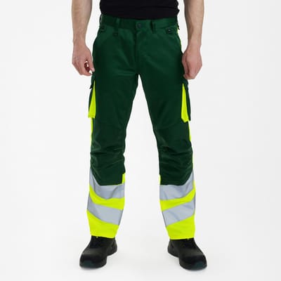 Engel Safety Light werkbroek 2547-319 - Green / Hi-vis Yellow - 42