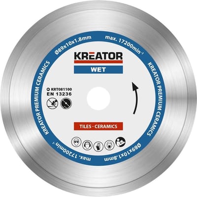 Kreator KRT081100 Diamantschijf D89 Premium nat
