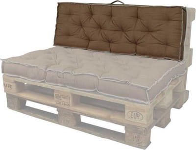 Unique Living | Palletkussen Scandic | Outdoor Collectie | Donkerbruin | 40x120cm