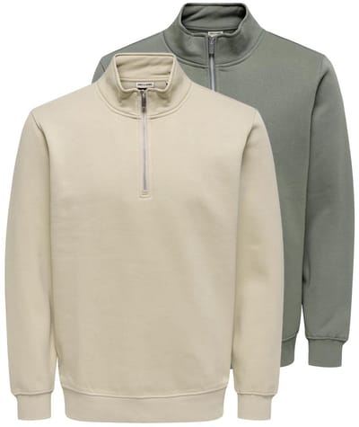 Only & Sons Heren sweatshirt 2 pack Connor