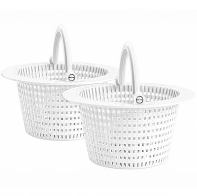 carmdering - Skimmer Mand - Zwembad Skimmer - Filtermand - 2 stuks, kunststof, UV- en chemisch bestendig, 6,45 inch breed, draaibaar handvat - Voor bovengrondse zwembaden - Vangt bladeren & vuil