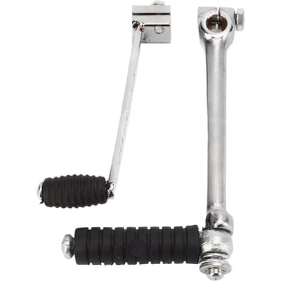 11mm Motorfiets Versnellingspook met 13mm Kickstarter Hendel Vervanging voor Suzuki GS750E GS750L white