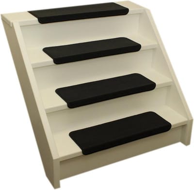 Pakket 15x Elite zwarte trapmatten 62x19x3,5 recht