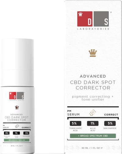 DS Laboratories Advanced CBD Dark Spot Corrector Serum - Pigment corrigerende + Tone unifier Serum - Vermindert donkere vlekken - Bevordert een egale huid
