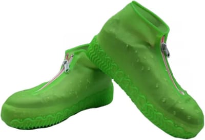 3 paar waterdichte siliconen schoenovertrekken met ritssluiting voor buiten, draagbaar en gemakkelijk aan en uit te trekken voor regenachtige dagen, antislip schoenovertrekken voor volwassenen,geschikt voor schoenmaten 36-41 (groen, blauw, roze)