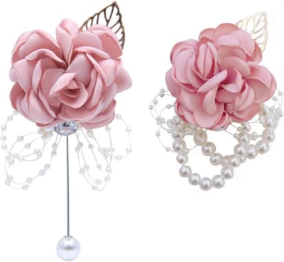 2 stuks Polscorsage voor Bruiloft en Bal- Polsband Bloem Armband