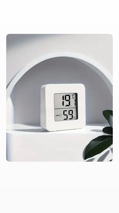 Akyol - kamer thermometer - digitale thermometer - tempratuur - witte thermometer - Thermo - Hygrometer