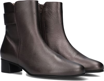 Hassia Siena Enkellaarsjes - Enkelboots met rits - Dames - Bruin - Maat 39