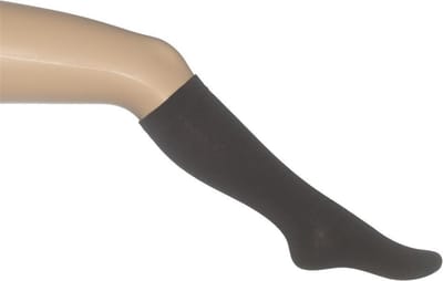 Bonnie Doon - Kinderen - Kniekousen - Cotton knee-high (2 paar) - Donker Bruin - 27/30