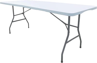 Rechthoekige klaptafel voor tuin, 180 x 75 x 74 cm, voor 8 personen