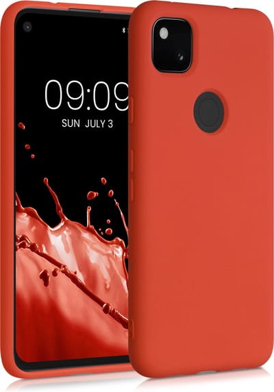 kwmobile telefoonhoesje geschikt voor Google Pixel 4a - Hoesje voor smartphone - Back cover in mandarijn oranje