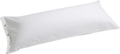 Yumeko kussensloop flanel wit 40x80 - Biologisch & ecologisch - 1 stuk