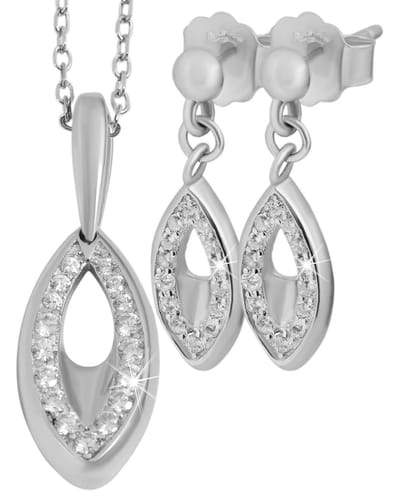 AKZENT Akzent Dames sieradenset "Tamy" aus 925 Sterlingzilver, gerhodineerd, langlebig
