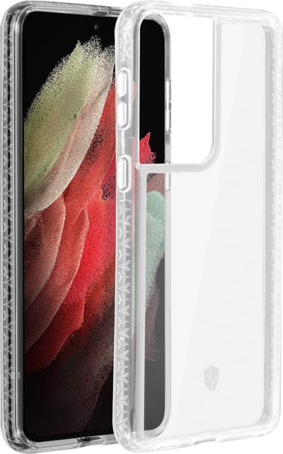 Force Case, Hoesje geschikt voor Samsung Galaxy S21 Ultra 5G - LIFE Versterkt, Transparant
