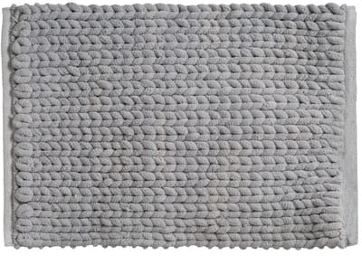 5Five extra dikke kabels Badmat - betongrijs - 50 x 75 cm - Badkamer kleedjes - dikte van 2.2 cm