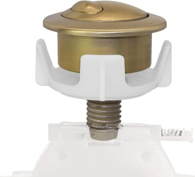 Spoelknop Toilet - Afdeksel Lekvrij - Badkamer Reparatie - Dubbele Spoeling - 6 x 6 x 8 cm - Lichtblauw