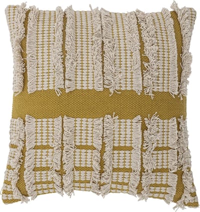 Cea Cushion, Yellow, Cotton