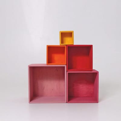 Kleine Houten Kist - Opbergdoosje - Spelletjes en Creativiteit - Duurzaam Gemaakt - 25 x 6 x 5 cm - Lollykleur
