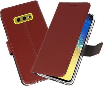 Bestcases Pasjeshouder Telefoonhoesje Samsung Galaxy S10e - Bruin