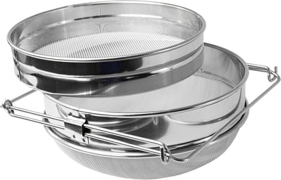 Roestvrijstalen Honingzeef met Dubbele Zeef - Filter voor Bijenteelt Apparatuur-Belle's product
